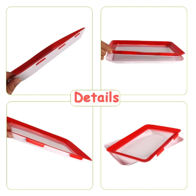 Food Preservation Tray Food Fresh Keeping Fresh Spacer Organizer Food Preservate Refrigerator Food Kitchen Storage Box