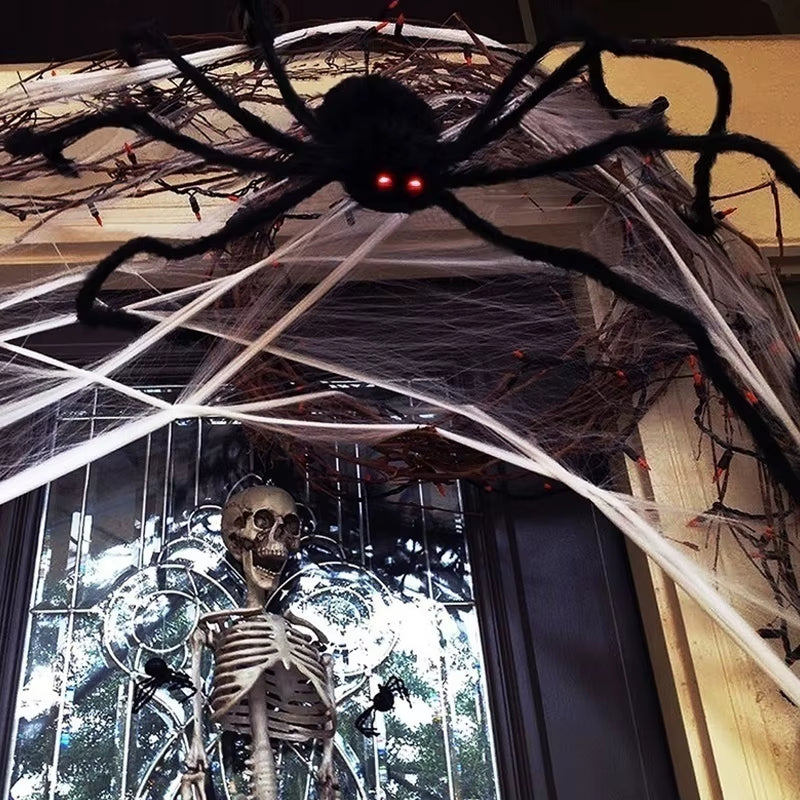 Halloween Big Plush Spider Halloween Decoration Party Props Outdoor Big Spider Decoration Chamber Trick a Prank Big Spider