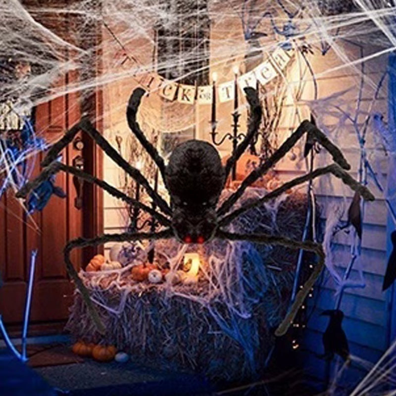 Halloween Big Plush Spider Halloween Decoration Party Props Outdoor Big Spider Decoration Chamber Trick a Prank Big Spider