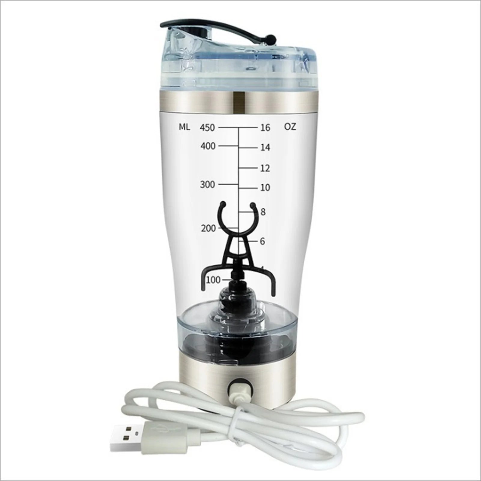450Ml/600Ml Coffee Cup Electric Stirring Mug Large Capacity Mug Glass Waterproof Automatic Electric Protein Powder Mix Cup