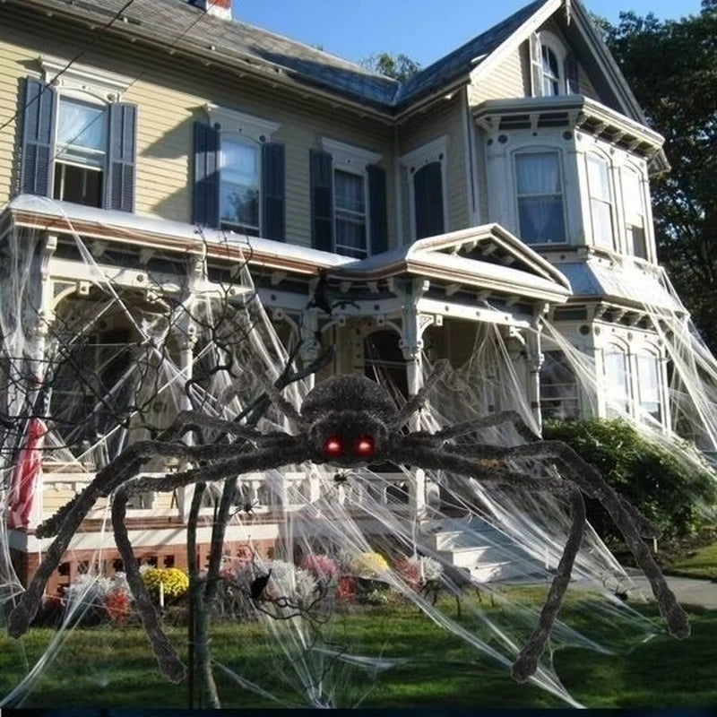 Halloween Big Plush Spider Halloween Decoration Party Props Outdoor Big Spider Decoration Chamber Trick a Prank Big Spider