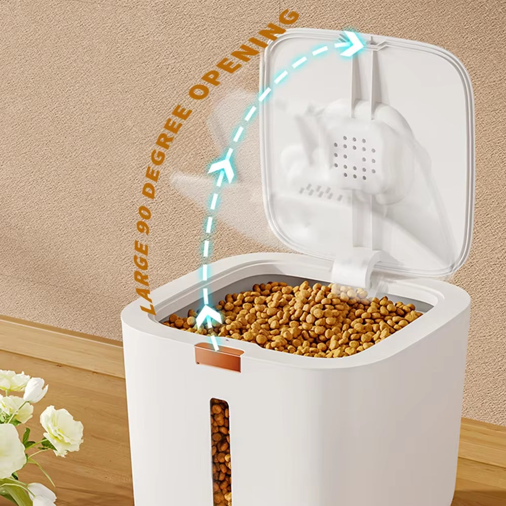 Pet Food Storage Barrel Large Storage Barrel Food Sealed Moisture-Proof Cat Food Barrel Storage Cat Food Dog Food Barrel Catbowl