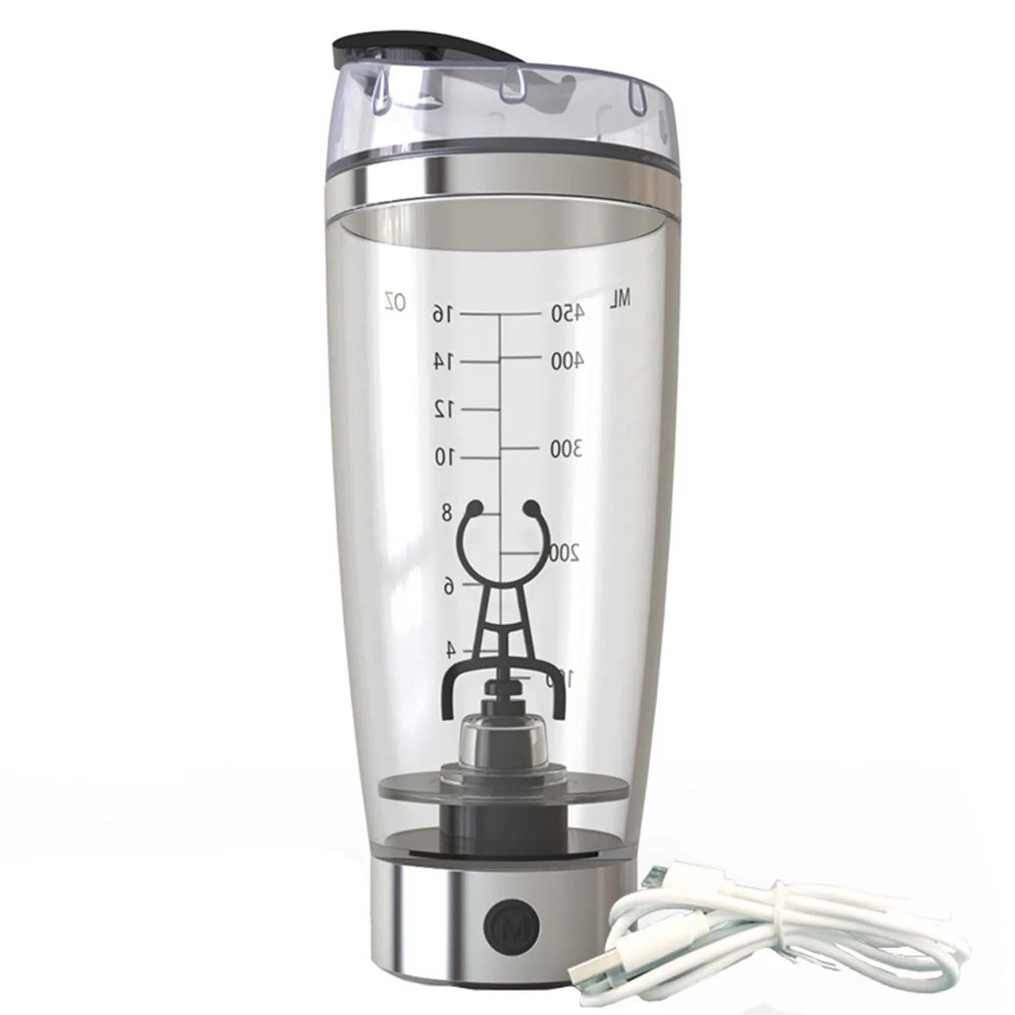 450Ml/600Ml Coffee Cup Electric Stirring Mug Large Capacity Mug Glass Waterproof Automatic Electric Protein Powder Mix Cup