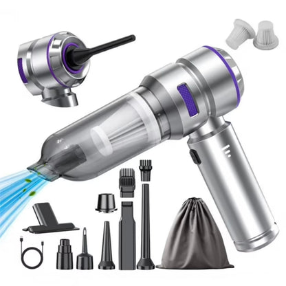 Portable High Power Car Vacuum Cleaner, 22000PA Car Vacuums 4 in 1 Compressed Air Duster & Air Blower & Pump Hand Held Vacuum Cordless with Brushless Motor for Cars Home Office
