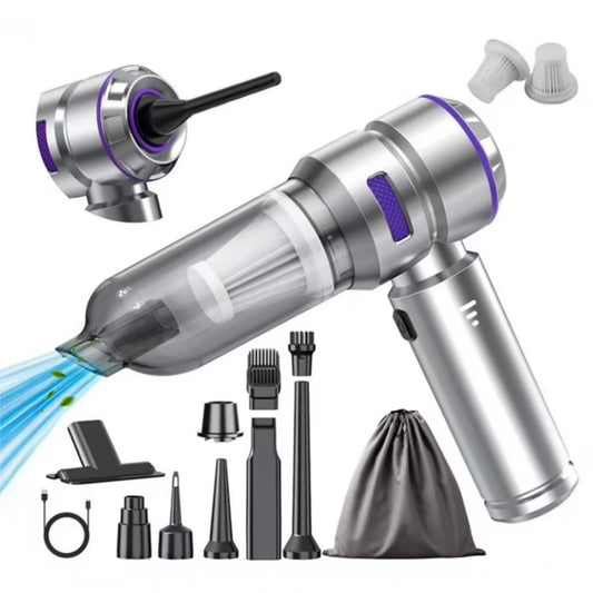 Portable High Power Car Vacuum Cleaner, 22000PA Car Vacuums 4 in 1 Compressed Air Duster & Air Blower & Pump Hand Held Vacuum Cordless with Brushless Motor for Cars Home Office